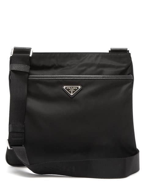 prada messenger bag man|prada men's cross body bag.